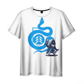 Мужская футболка 3D с принтом Snake в Петрозаводске, 100% полиэфир | прямой крой, круглый вырез горловины, длина до линии бедер | Тематика изображения на принте: destiny | destiny 2 | дестени