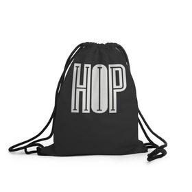 Рюкзак-мешок 3D с принтом Hip Hop в Петрозаводске, 100% полиэстер | плотность ткани — 200 г/м2, размер — 35 х 45 см; лямки — толстые шнурки, застежка на шнуровке, без карманов и подкладки | hip hop | реп | хип хоп