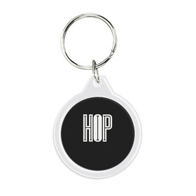 Брелок круглый с принтом ХИП ХОП | HIP HOP в Петрозаводске, пластик и полированная сталь | круглая форма, металлическое крепление в виде кольца | Тематика изображения на принте: hip hop | реп | хип хоп