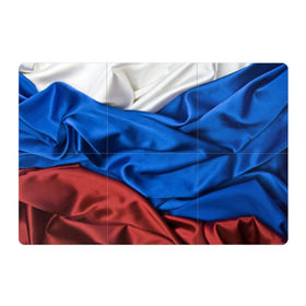 Магнитный плакат 3Х2 с принтом Российский Триколор в Петрозаводске, Полимерный материал с магнитным слоем | 6 деталей размером 9*9 см | текстура | ткань
