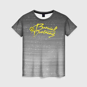 Женская футболка 3D с принтом Borussia Dortmund - New Design 2018 в Петрозаводске, 100% полиэфир ( синтетическое хлопкоподобное полотно) | прямой крой, круглый вырез горловины, длина до линии бедер | 0x000000123 | borussia | dortmund | боруссия дортмунд | холанд