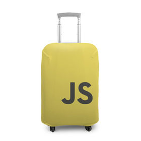 Чехол для чемодана 3D с принтом JavaScript в Петрозаводске, 86% полиэфир, 14% спандекс | двустороннее нанесение принта, прорези для ручек и колес | javascript | js