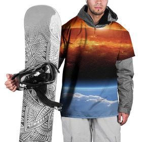 Накидка на куртку 3D с принтом Космос в Петрозаводске, 100% полиэстер |  | space | star | вселенная | звезды | земля | космический | космос | планеты | пространство