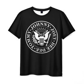Мужская футболка 3D с принтом The Ramones в Петрозаводске, 100% полиэфир | прямой крой, круглый вырез горловины, длина до линии бедер | Тематика изображения на принте: punk | ramones | rock | панк | рамонс | рок