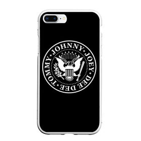 Чехол для iPhone 7Plus/8 Plus матовый с принтом The Ramones в Петрозаводске, Силикон | Область печати: задняя сторона чехла, без боковых панелей | punk | ramones | rock | панк | рамонс | рок