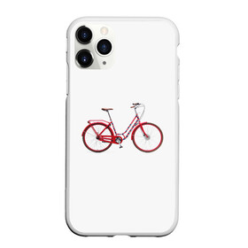 Чехол для iPhone 11 Pro Max матовый с принтом Велосипед в Петрозаводске, Силикон |  | Тематика изображения на принте: bicycle | байсикл | велик | красный | москва | педали