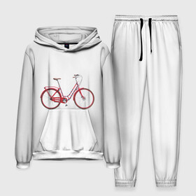 Мужской костюм 3D (с толстовкой) с принтом Велосипед в Петрозаводске,  |  | bicycle | байсикл | велик | красный | москва | педали
