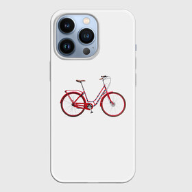 Чехол для iPhone 13 Pro с принтом Велосипед в Петрозаводске,  |  | Тематика изображения на принте: bicycle | байсикл | велик | красный | москва | педали