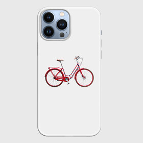 Чехол для iPhone 13 Pro Max с принтом Велосипед в Петрозаводске,  |  | bicycle | байсикл | велик | красный | москва | педали