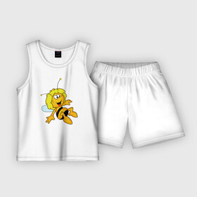 Детская пижама с шортами хлопок с принтом пчелка Майя в Петрозаводске,  |  | вилли | майя | мая | пчелка | пчёлка майя | флип