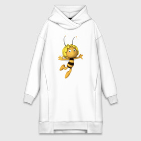 Платье-худи хлопок с принтом пчелка Майя в Петрозаводске,  |  | вилли | майя | мая | пчелка | пчёлка майя | флип