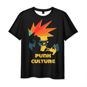Мужская футболка 3D с принтом Punk culture в Петрозаводске, 100% полиэфир | прямой крой, круглый вырез горловины, длина до линии бедер | music | punk | ирокез | музыка | панк | панк музыка | рок | рок музыка | суб культура