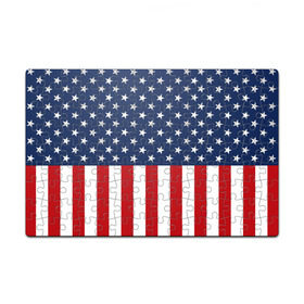 Пазл магнитный 126 элементов с принтом Флаг США в Петрозаводске, полимерный материал с магнитным слоем | 126 деталей, размер изделия —  180*270 мм | Тематика изображения на принте: flag | usa | патриотизм | сша | флаг