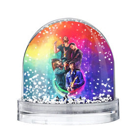 Водяной шар с принтом Coldplay в Петрозаводске, Пластик | Изображение внутри шара печатается на глянцевой фотобумаге с двух сторон | 