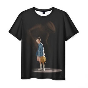 Мужская футболка 3D с принтом Monster в Петрозаводске, 100% полиэфир | прямой крой, круглый вырез горловины, длина до линии бедер | Тематика изображения на принте: stranger things | очень странные дела
