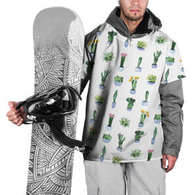Накидка на куртку 3D с принтом Кактусы в Петрозаводске, 100% полиэстер |  | Тематика изображения на принте: горшок | зеленый | кактус | принт | растение | флора | цветы