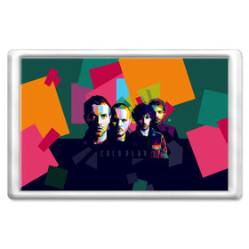 Магнит 45*70 с принтом Coldplay в Петрозаводске, Пластик | Размер: 78*52 мм; Размер печати: 70*45 | Тематика изображения на принте: cold play | rock | колд плей | колд плэй | колдплей | колдплэй | рок
