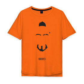 Мужская футболка хлопок Oversize с принтом Ваас минимализм в Петрозаводске, 100% хлопок | свободный крой, круглый ворот, “спинка” длиннее передней части | far cry | farcry | farcry3 | vaas | ваас | враг | злодей | минимализм | психопат