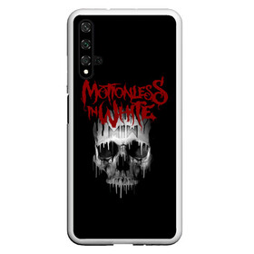 Чехол для Honor 20 с принтом Motionless in White череп в Петрозаводске, Силикон | Область печати: задняя сторона чехла, без боковых панелей | miw | motionless in white | гот | готик | готика | готы | группа | индастриал | крис моушнлесс | метал | металл | музыка | райан ситковски | рикки хоррор | черулли