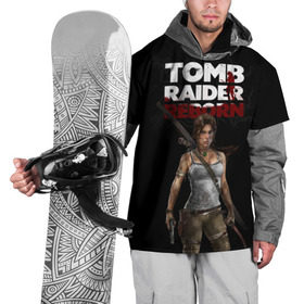 Накидка на куртку 3D с принтом TOMB RAIDER в Петрозаводске, 100% полиэстер |  | game | girl | gun | lara croft | tomb raider | девушка | игра | оружие | пистолет