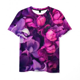 Мужская футболка 3D с принтом Тюльпановый сад в Петрозаводске, 100% полиэфир | прямой крой, круглый вырез горловины, длина до линии бедер | flower | краски | природа | розы | тюльпаны | цветы