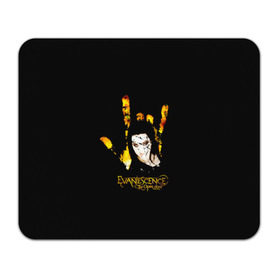 Коврик прямоугольный с принтом Evanescence рука в Петрозаводске, натуральный каучук | размер 230 х 185 мм; запечатка лицевой стороны | Тематика изображения на принте: 
