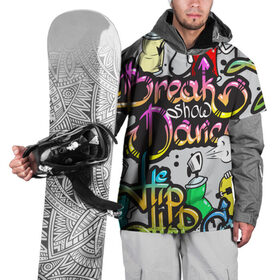Накидка на куртку 3D с принтом Graffiti в Петрозаводске, 100% полиэстер |  | break | dance | graffiti | hip hop | rap | граффити | рэп | скейтборд | хип хоп