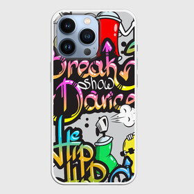 Чехол для iPhone 13 Pro с принтом Graffiti в Петрозаводске,  |  | Тематика изображения на принте: break | dance | graffiti | hip hop | rap | граффити | рэп | скейтборд | хип хоп