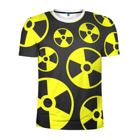 Мужская футболка 3D спортивная с принтом Радиация в Петрозаводске, 100% полиэстер с улучшенными характеристиками | приталенный силуэт, круглая горловина, широкие плечи, сужается к линии бедра | радиация | радиоактивность