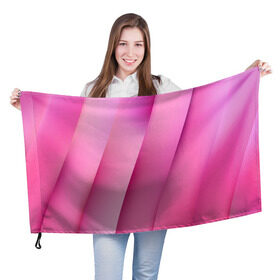 Флаг 3D с принтом Pink lines в Петрозаводске, 100% полиэстер | плотность ткани — 95 г/м2, размер — 67 х 109 см. Принт наносится с одной стороны | pink | абстракция | геометрия | линии | розовый | текстура