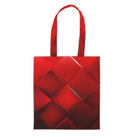 Сумка 3D повседневная с принтом Red squares в Петрозаводске, 100% полиэстер | Плотность: 200 г/м2; Размер: 34×35 см; Высота лямок: 30 см | абстракция | геометрия | квадрат | текстура