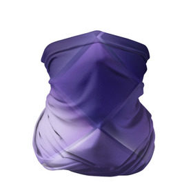 Бандана-труба 3D с принтом Фиолетовые грани в Петрозаводске, 100% полиэстер, ткань с особыми свойствами — Activecool | плотность 150‒180 г/м2; хорошо тянется, но сохраняет форму | абстракция | геометрия | квадрат | текстура | фиолетовый