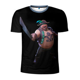 Мужская футболка 3D спортивная с принтом Sea of thieves в Петрозаводске, 100% полиэстер с улучшенными характеристиками | приталенный силуэт, круглая горловина, широкие плечи, сужается к линии бедра | Тематика изображения на принте: 