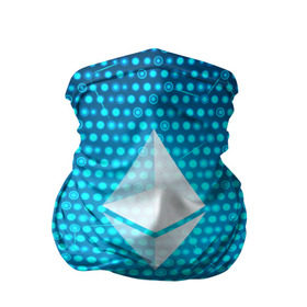 Бандана-труба 3D с принтом Blue Ethereum - Синий Эфириум в Петрозаводске, 100% полиэстер, ткань с особыми свойствами — Activecool | плотность 150‒180 г/м2; хорошо тянется, но сохраняет форму | Тематика изображения на принте: black milk | cryptocurrency | eth | ethereum | etherium | litecoin | виталик бутерин | крипта | крипто | криптовалюта | лайткоин | майнер | майнинг | эфир