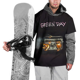 Накидка на куртку 3D с принтом Green Day магнитофон в огне в Петрозаводске, 100% полиэстер |  | Тематика изображения на принте: american idiot | green day | альтернативный | билли джо армстронг | грин дей | группа | зелёный день | майк дёрнт | музыка | панк | поп | поппанк | рок | тре кул