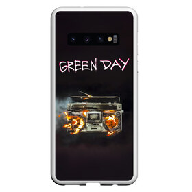 Чехол для Samsung Galaxy S10 с принтом Green Day магнитофон в огне в Петрозаводске, Силикон | Область печати: задняя сторона чехла, без боковых панелей | Тематика изображения на принте: american idiot | green day | альтернативный | билли джо армстронг | грин дей | группа | зелёный день | майк дёрнт | музыка | панк | поп | поппанк | рок | тре кул
