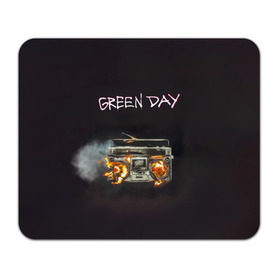 Коврик прямоугольный с принтом Green Day магнитофон в огне в Петрозаводске, натуральный каучук | размер 230 х 185 мм; запечатка лицевой стороны | Тематика изображения на принте: american idiot | green day | альтернативный | билли джо армстронг | грин дей | группа | зелёный день | майк дёрнт | музыка | панк | поп | поппанк | рок | тре кул