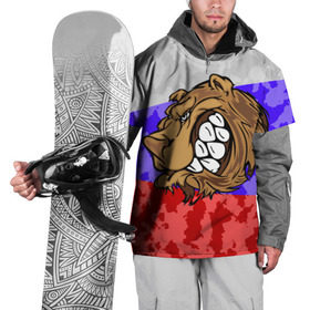 Накидка на куртку 3D с принтом Русский Медведь в Петрозаводске, 100% полиэстер |  | 