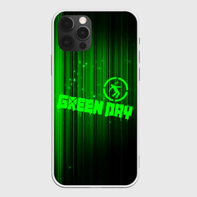 Чехол для iPhone 12 Pro с принтом Green Day лучи в Петрозаводске, силикон | область печати: задняя сторона чехла, без боковых панелей | american idiot | green day | альтернативный | билли джо армстронг | грин дей | группа | зелёный день | майк дёрнт | музыка | надпись | панк | поп | поппанк | рок | тре кул