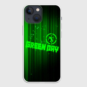 Чехол для iPhone 13 mini с принтом Green Day лучи в Петрозаводске,  |  | american idiot | green day | альтернативный | билли джо армстронг | грин дей | группа | зелёный день | майк дёрнт | музыка | надпись | панк | поп | поппанк | рок | тре кул