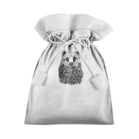 Подарочный 3D мешок с принтом Лесной Медведь в Петрозаводске, 100% полиэстер | Размер: 29*39 см | Тематика изображения на принте: грибы | деревья | лес | лето | листья | мишка | осень | серый | хвоя | цветы | шишки | ягоды