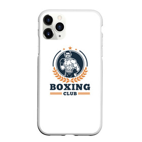 Чехол для iPhone 11 Pro Max матовый с принтом BOXING CLUB в Петрозаводске, Силикон |  | Тематика изображения на принте: бокс | клуб | перчатки | спорт | чемпион