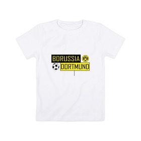 Детская футболка хлопок с принтом Borussia Dortmund - New Design 2018 в Петрозаводске, 100% хлопок | круглый вырез горловины, полуприлегающий силуэт, длина до линии бедер | боруссия дортмунд