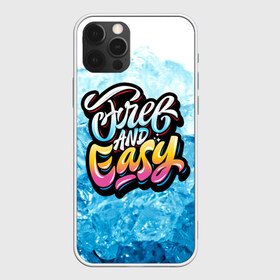 Чехол для iPhone 12 Pro Max с принтом Free and Easy в Петрозаводске, Силикон |  | Тематика изображения на принте: beach | miami | граффити | желтый | закат | краски | лед | майами | надписи | панама | пляж | розовый | солнце | фламинго | яркие