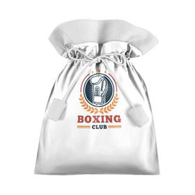 Подарочный 3D мешок с принтом BOXING CLUB в Петрозаводске, 100% полиэстер | Размер: 29*39 см | Тематика изображения на принте: бокс | перчатки | спорт | чемпион