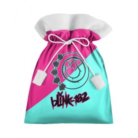 Подарочный 3D мешок с принтом Blink-182 в Петрозаводске, 100% полиэстер | Размер: 29*39 см | blink | альтернативный рок | блинк | группа | марк хоппус | музыка | мэтт скиба | надпись | панк | панк рок | песни | поп панк | рок | скейт панк | смайл | смайлик | трэвис баркер