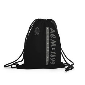 Рюкзак-мешок 3D с принтом AC Milan - ACM 1899 в Петрозаводске, 100% полиэстер | плотность ткани — 200 г/м2, размер — 35 х 45 см; лямки — толстые шнурки, застежка на шнуровке, без карманов и подкладки | милан
