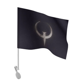 Флаг для автомобиля с принтом Quake champions в Петрозаводске, 100% полиэстер | Размер: 30*21 см | Тематика изображения на принте: quake