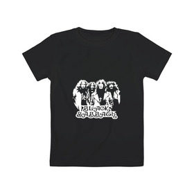 Детская футболка хлопок с принтом Группа Black Sabbath в Петрозаводске, 100% хлопок | круглый вырез горловины, полуприлегающий силуэт, длина до линии бедер | 