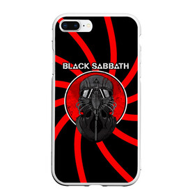 Чехол для iPhone 7Plus/8 Plus матовый с принтом Солдат Black Sabbath в Петрозаводске, Силикон | Область печати: задняя сторона чехла, без боковых панелей | Тематика изображения на принте: black sabbath | ozzy osbourne | альбом | билл уорд | гизер батлер | группа | летчик | метал | музыка | надпись | оззи | осборн | песни | рок | тони айомми | хард рок | хеви метал | шлем